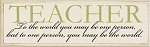 Teacher Sign